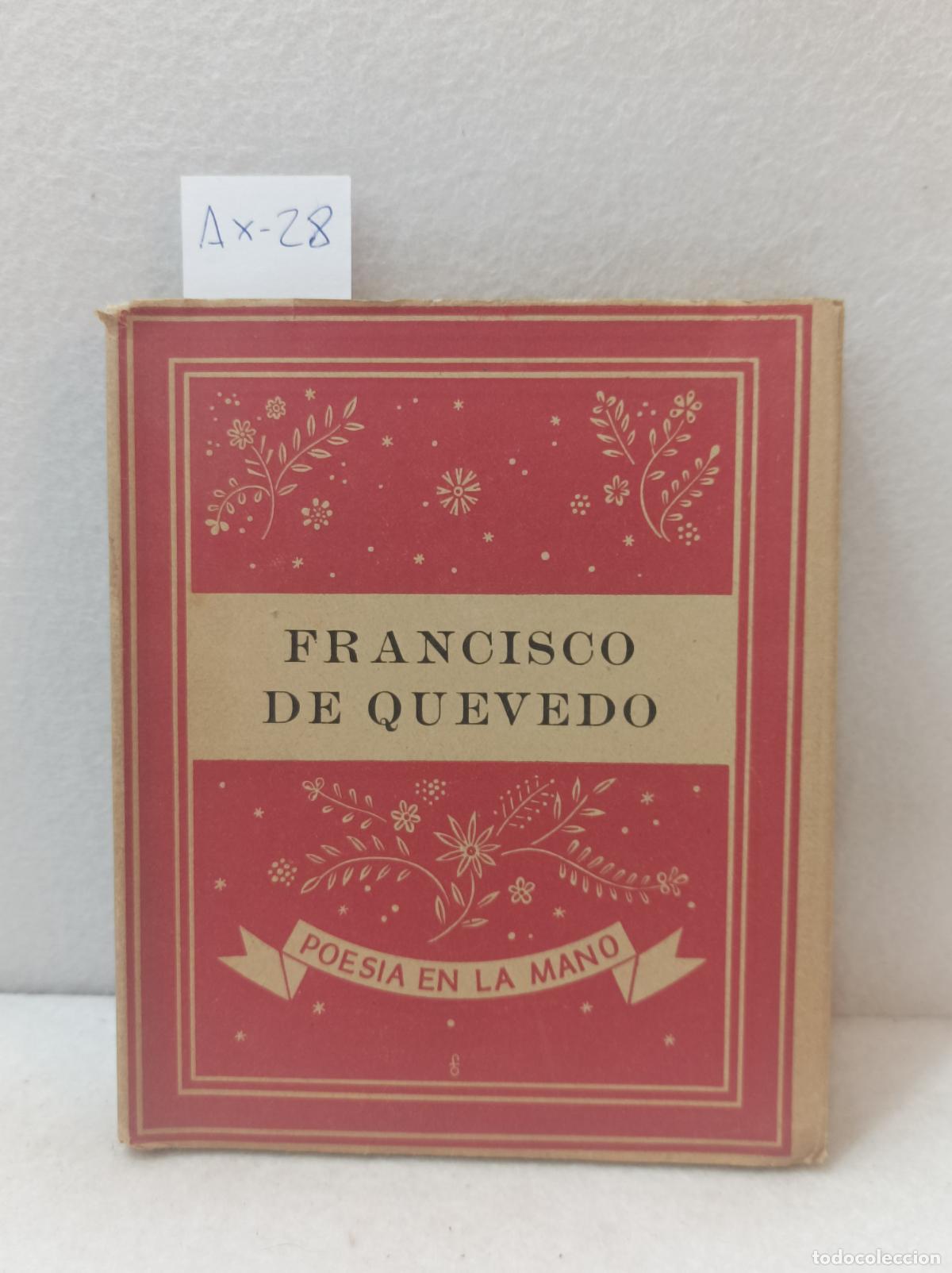 Libros: QUEVEDO, Francisco de: - Poes&iacute;a. - Foto 1