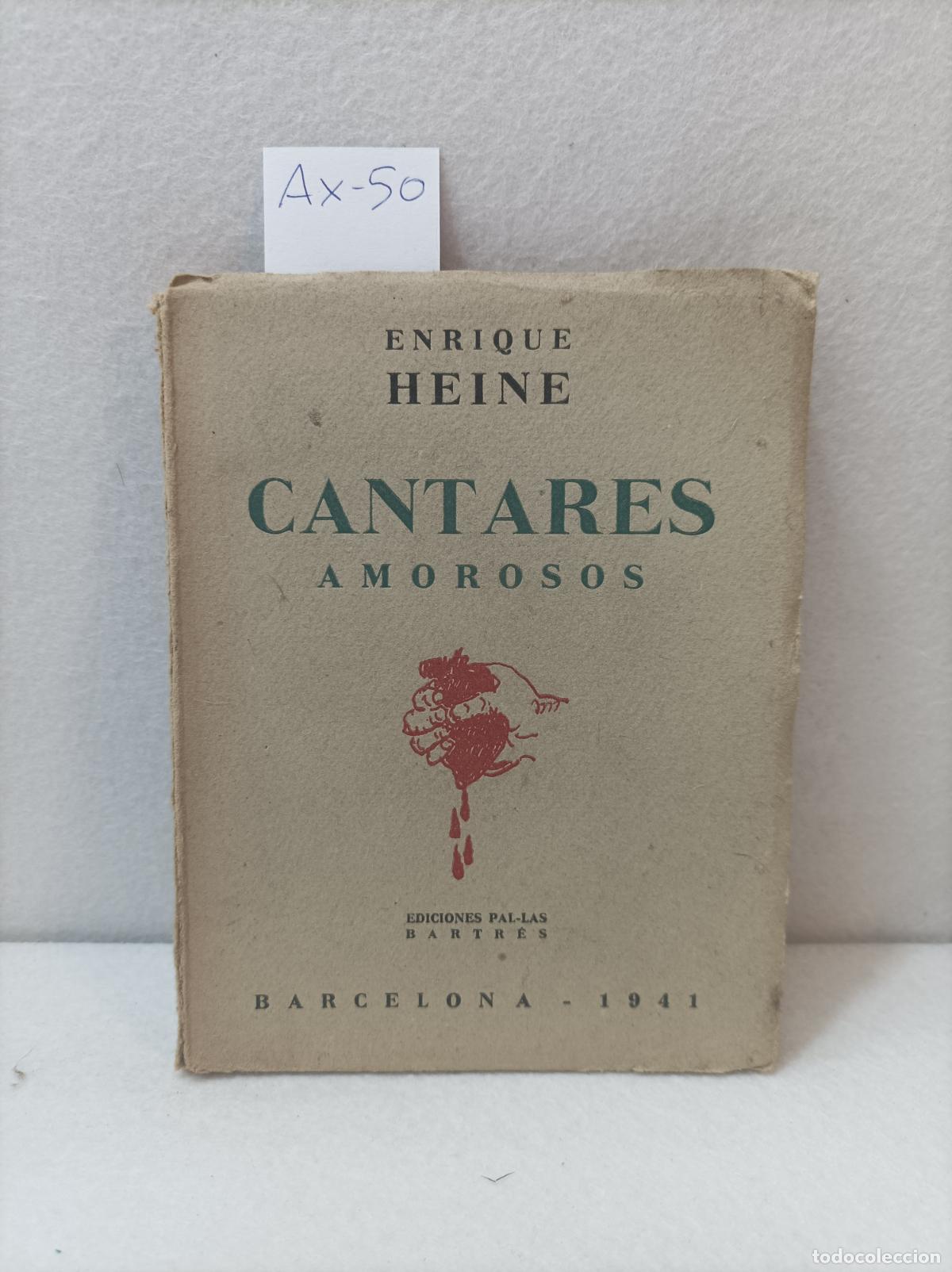 Libros: HEINE, Enrique: - Cantares amorosos. - Foto 1