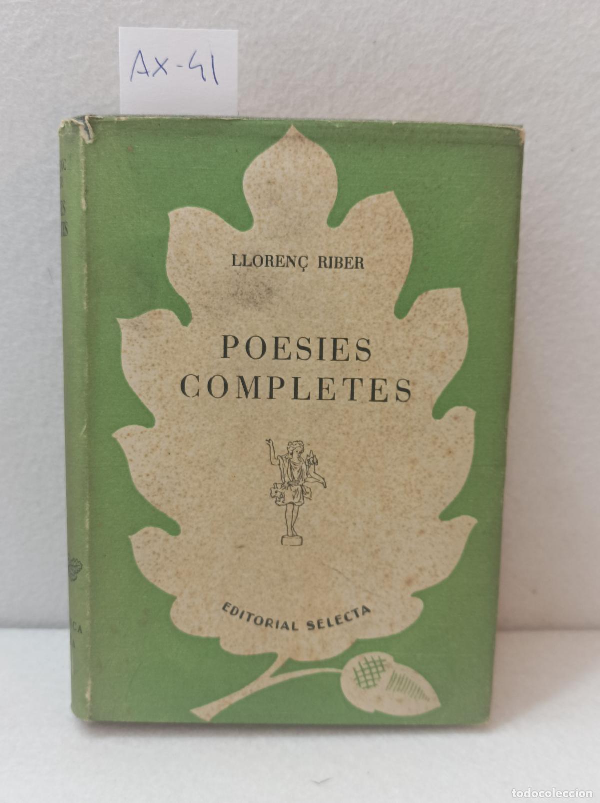 books: LLOREN&Ccedil;, Riber: - Poes&iacute;es completes.