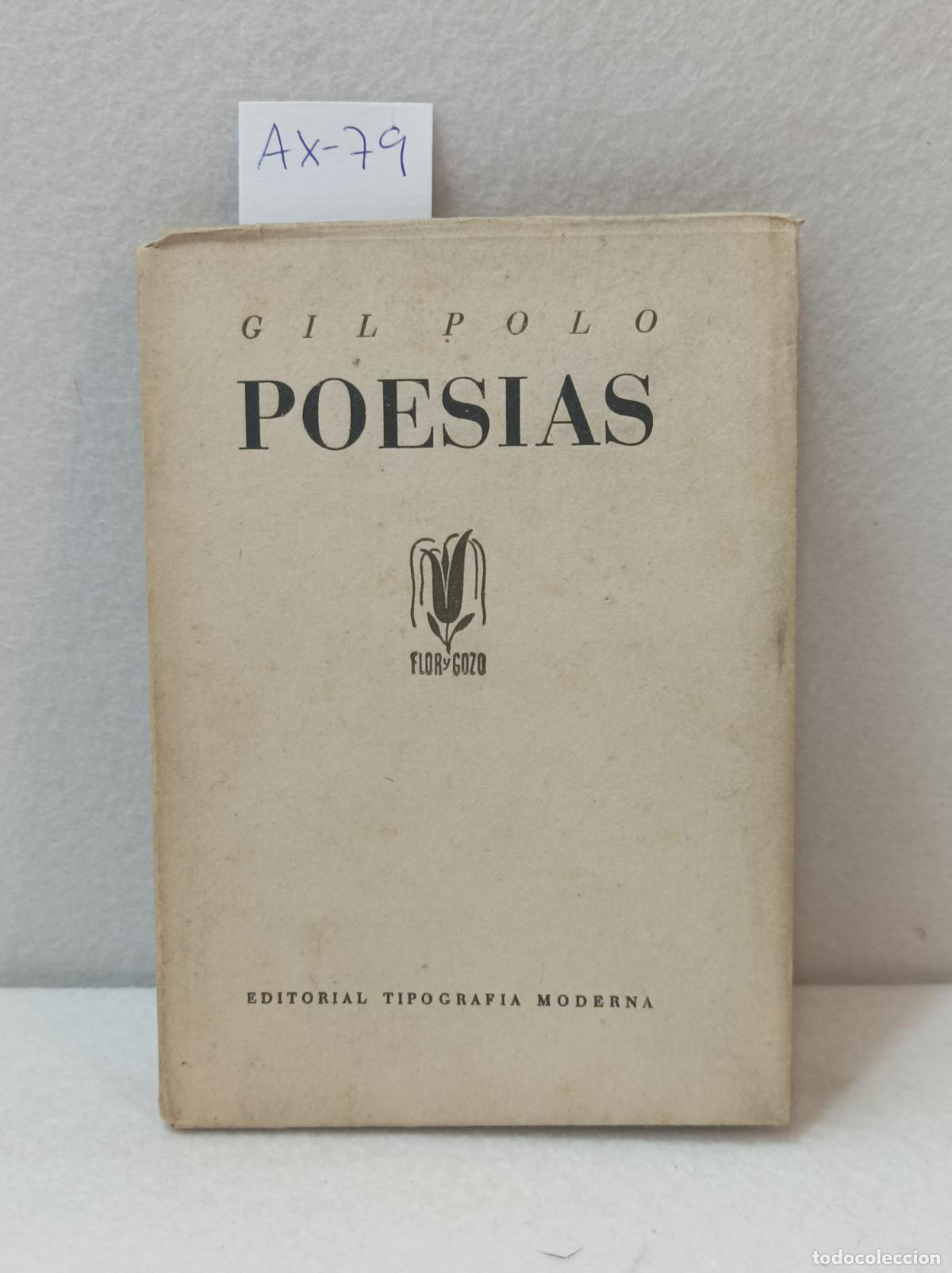 Libros: POLO, Gil: - Poes&iacute;as. - Foto 1