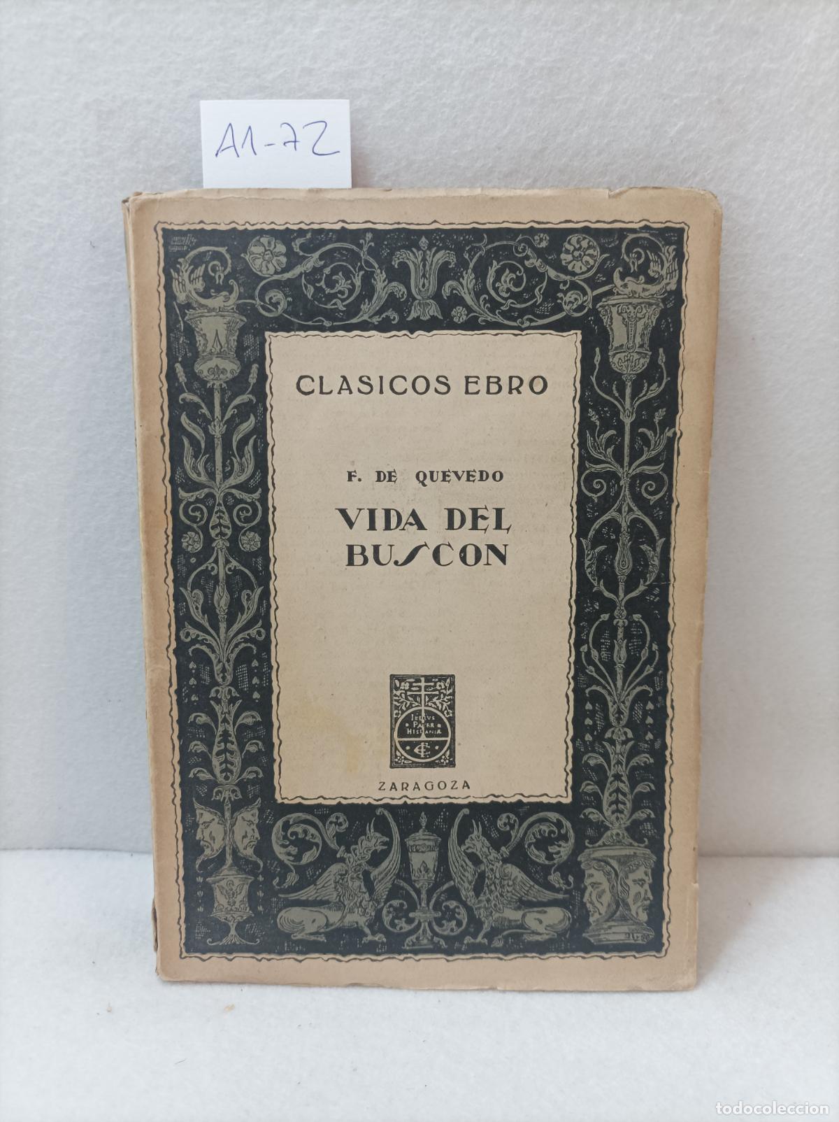 Libros: QUEVEDO, F. de: - Vida del busc&oacute;n. - Foto 1