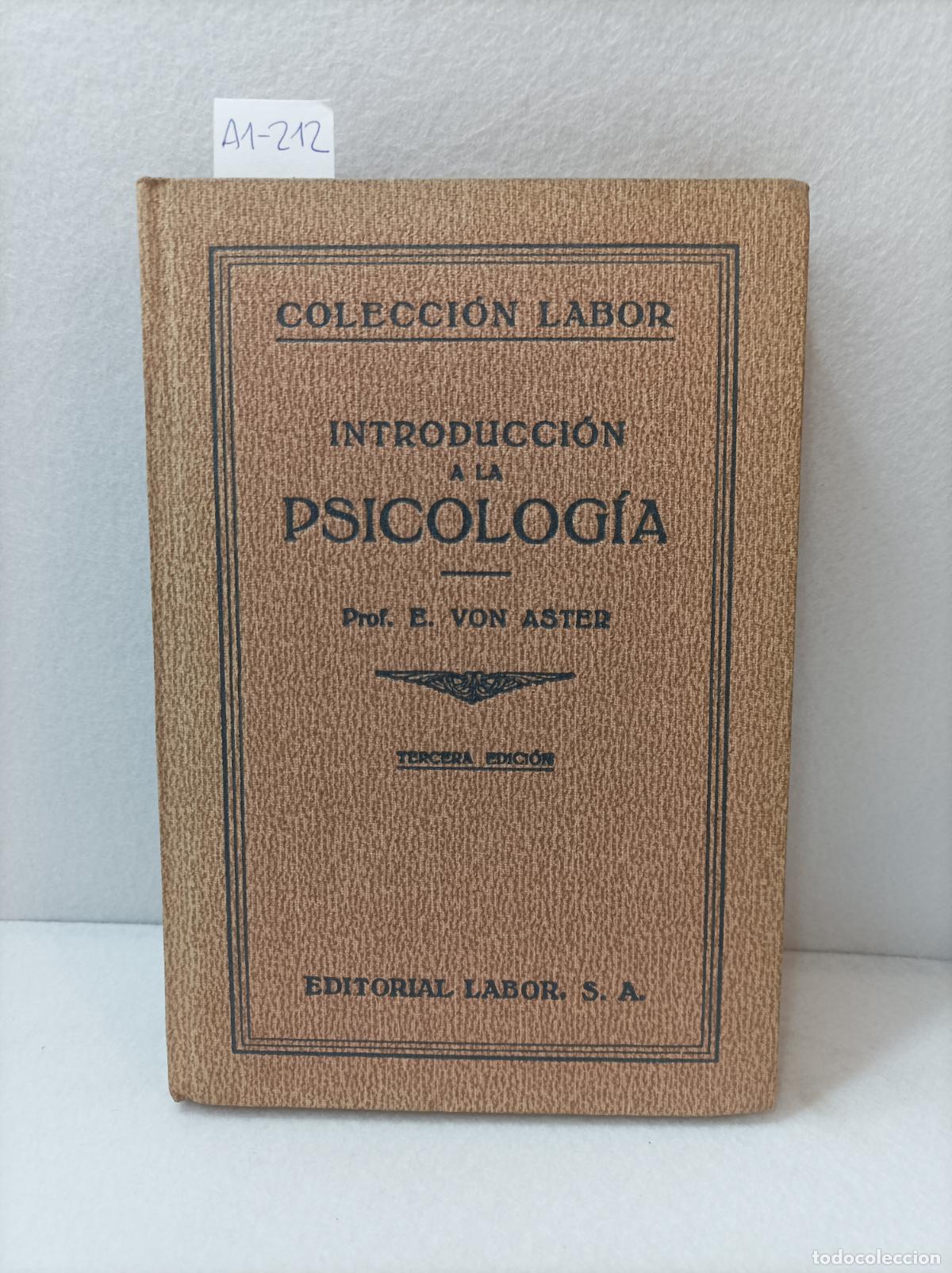 Libros: VON ASTER, E.: - Introducci&oacute;n a la psicolog&iacute;a. - Foto 1