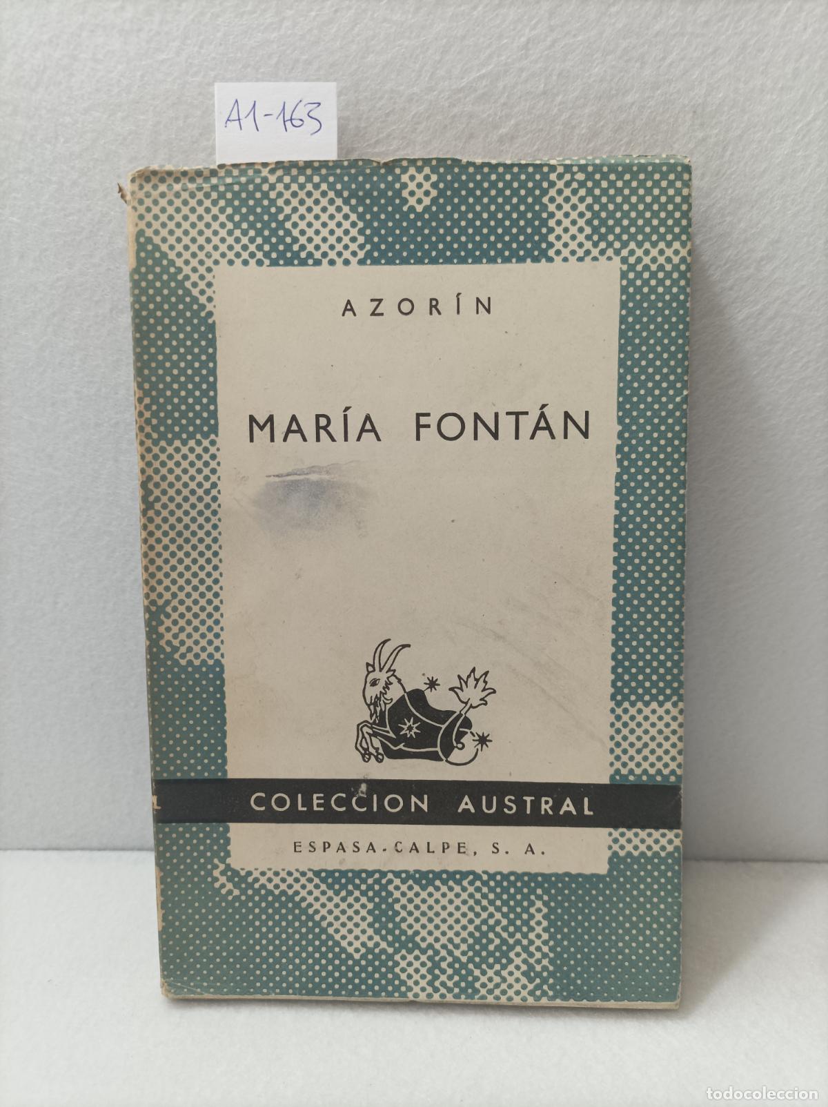 Libros: AZOR&Iacute;N: - Mar&iacute;a Font&aacute;n. - Foto 1