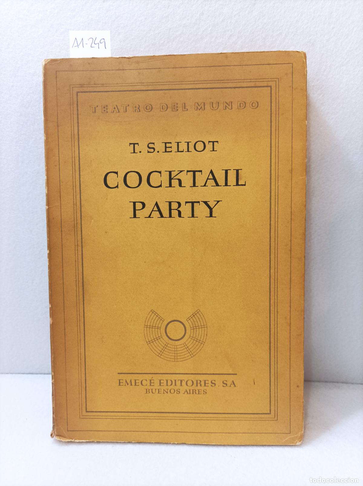 Libros: ELIOT, T.S.: - Cocktail party. - Foto 1