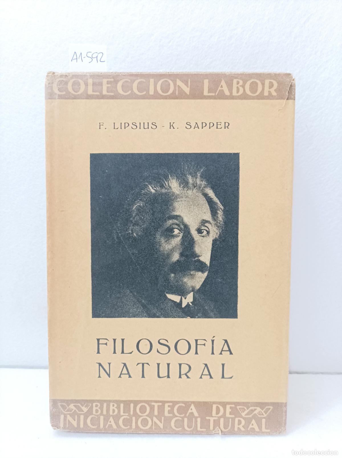 Libros: LIPSIUS, F. y SAPPER, K.: - Filosof&iacute;a natural. - Foto 1