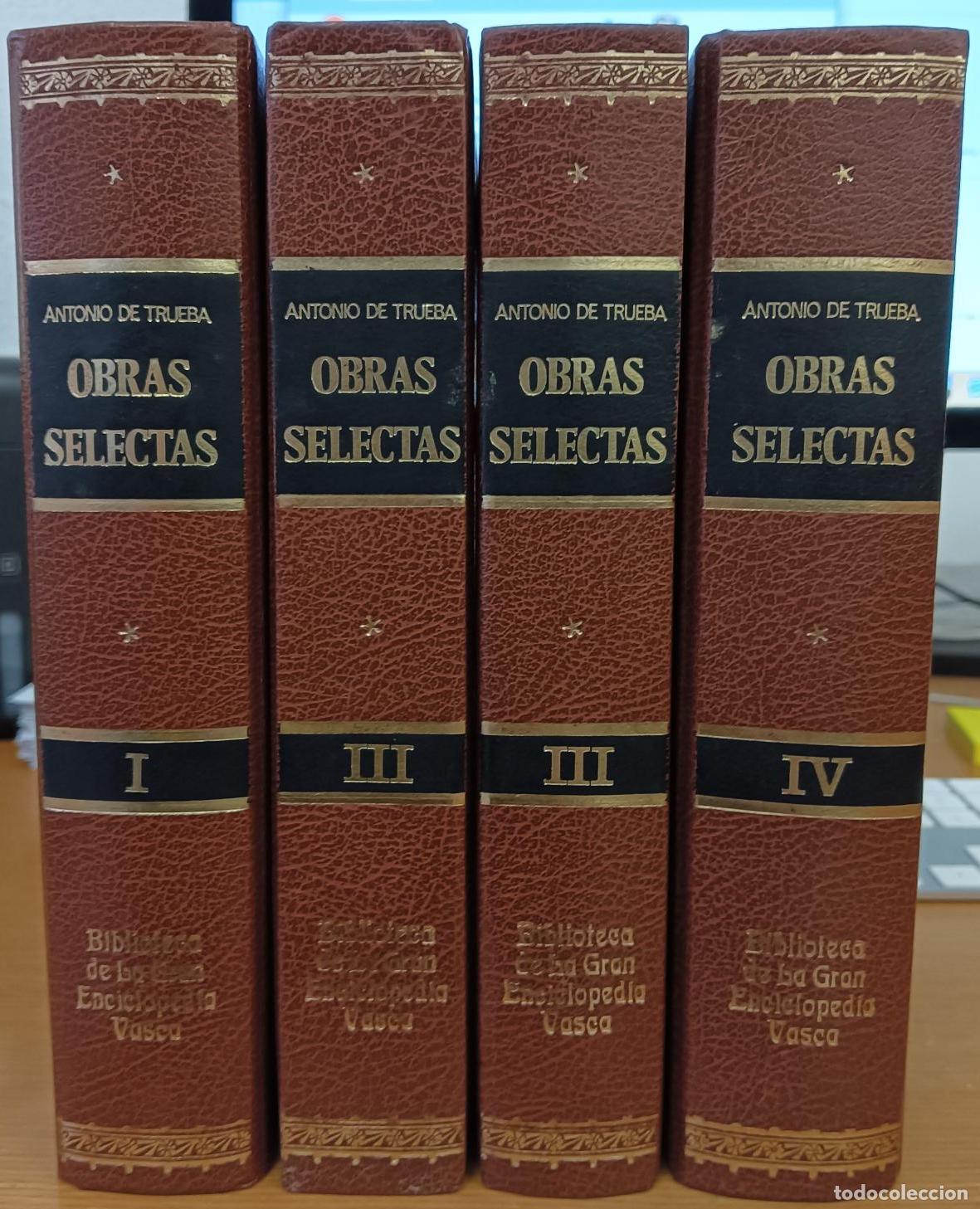 Libros: Obras selectas. Tomos I, II, III y IV - Trueba, Antonio de - Foto 1