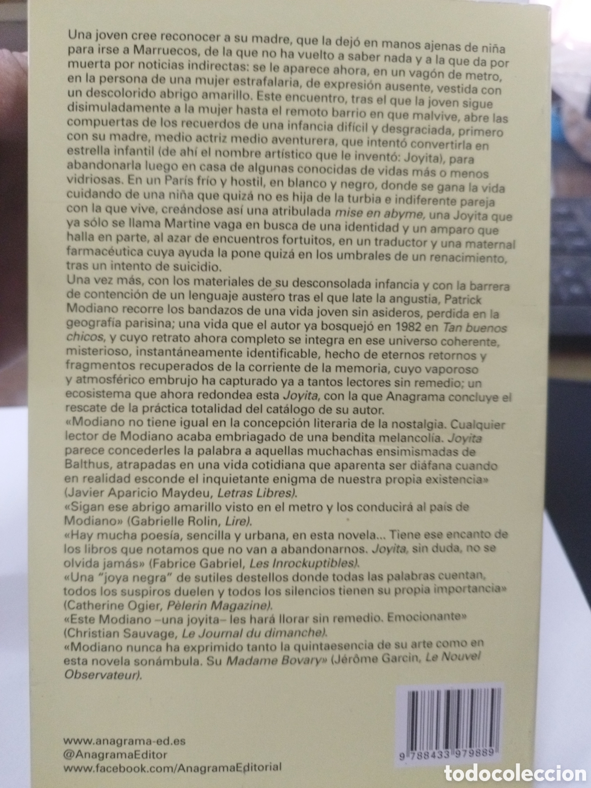 Libros: JOYITA. Panorama de narrativas - MODIANO,Patrick - Foto 2