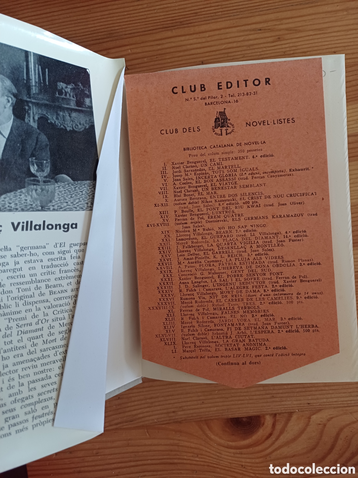 Libros: Bearn Lloren&ccedil; Villalonga Club Editor - Foto 2