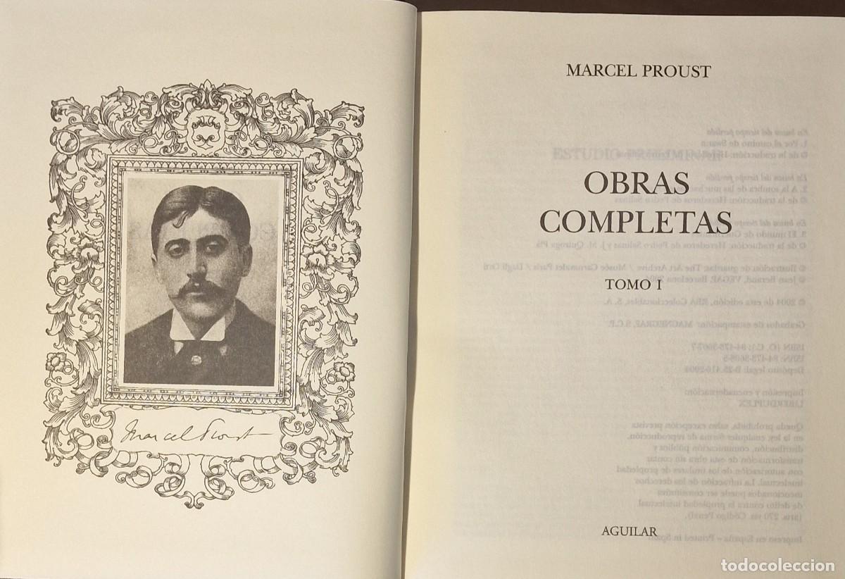 Libros: Proust, Marcel, Obras completas, Aguilar, 3 vol&uacute;menes - Foto 2