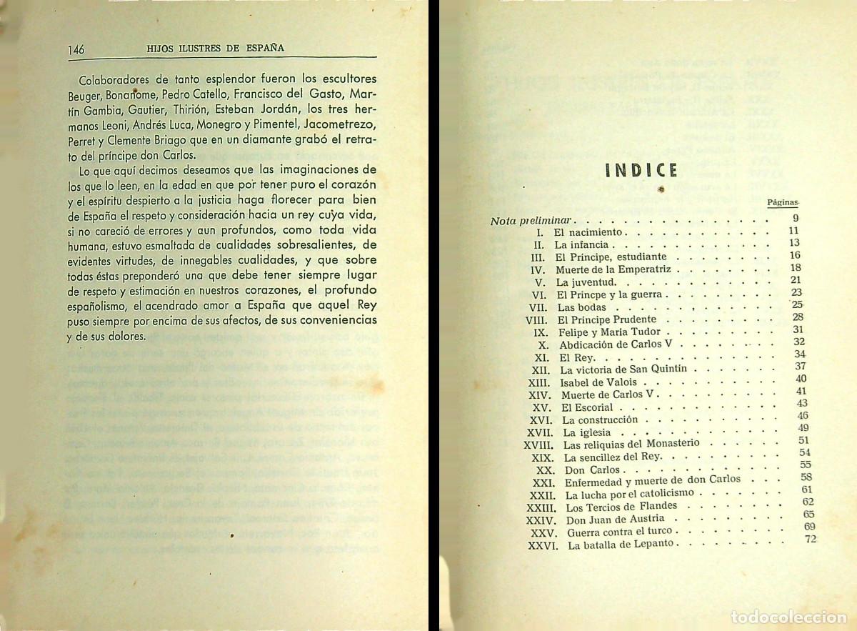 Libros: FELIPE II - MATILDE MU&Ntilde;OZ - 2&ordf; EDICI&Oacute;N - 1956 - C&Aacute;CERES - Foto 2