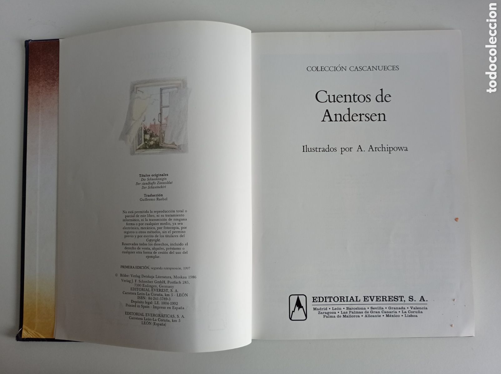 Libros: CUENTOS DE ANDERSEN, HANS CHISTIAN ANDERSEN, ESTADO ACEPTABLE - Foto 3