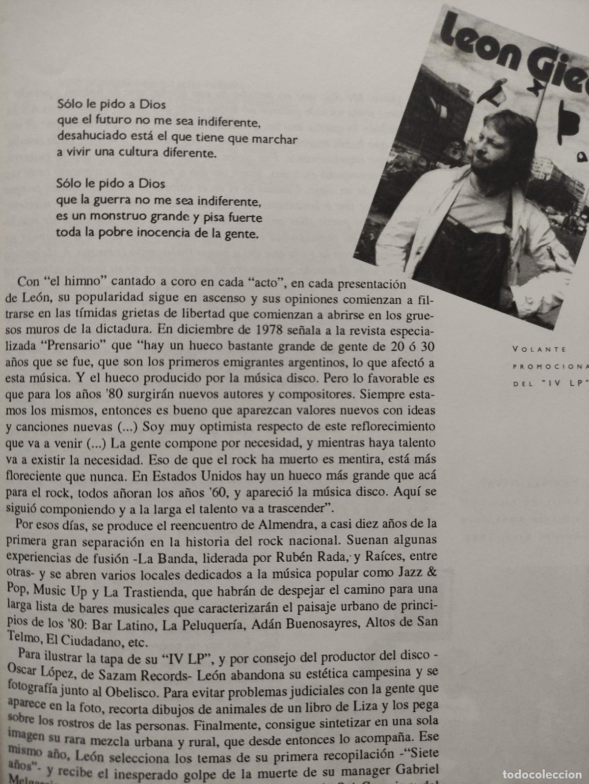 Libros: LEON GIECO - CRONICAS DE UN SUE&Ntilde;O - OSCAR FINKELSTEIN - Foto 2