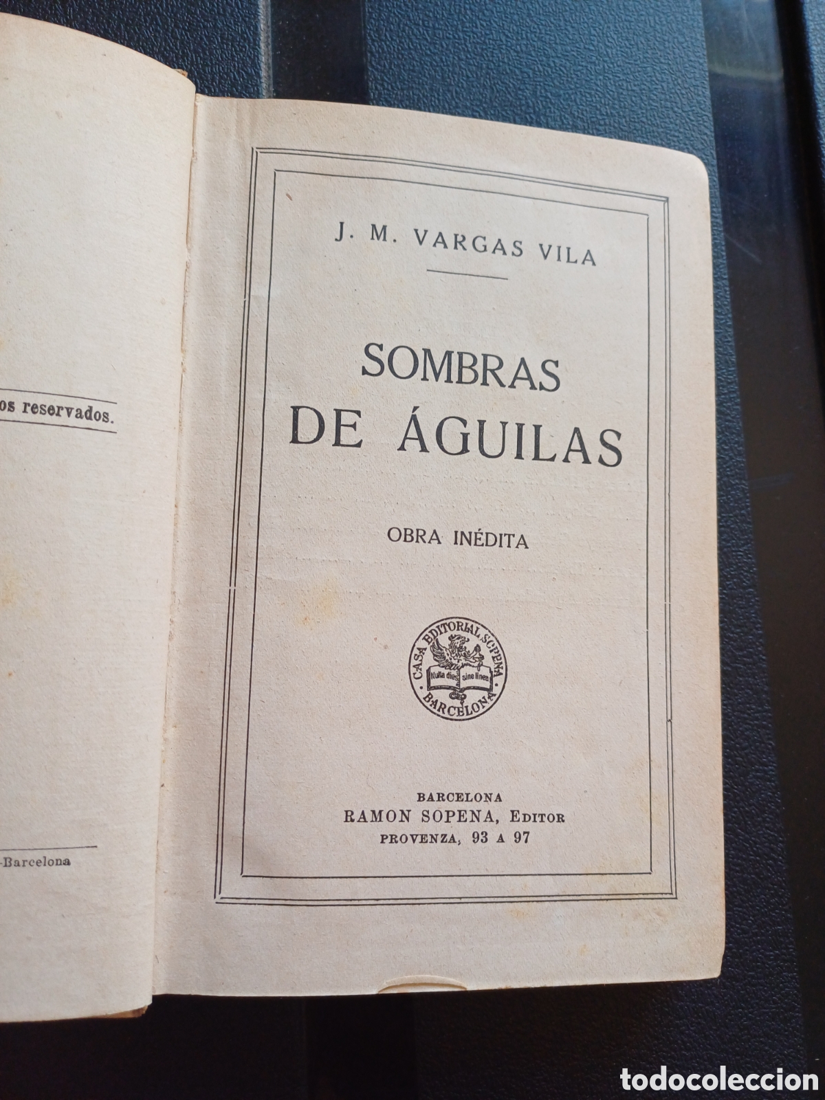 Libros: Sombras de Aguilas Vargas Vila Biblioteca Sopena - Foto 2