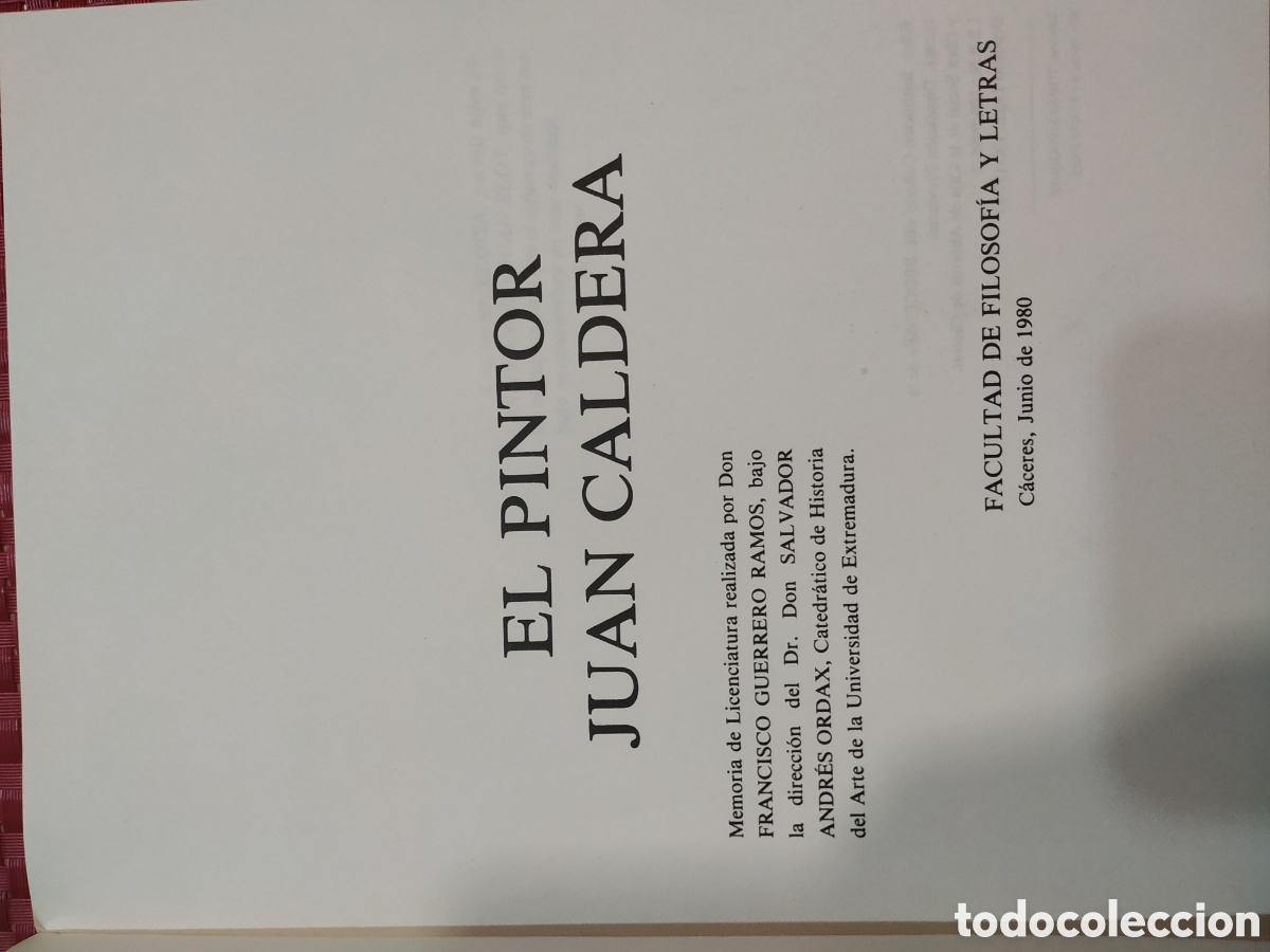 Libros: El Pintor Juan Caldera - Foto 2