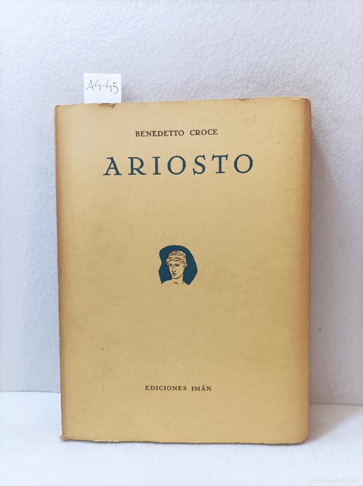 Libros: CROCE, Benedetto: - Ariosto. - Foto 1