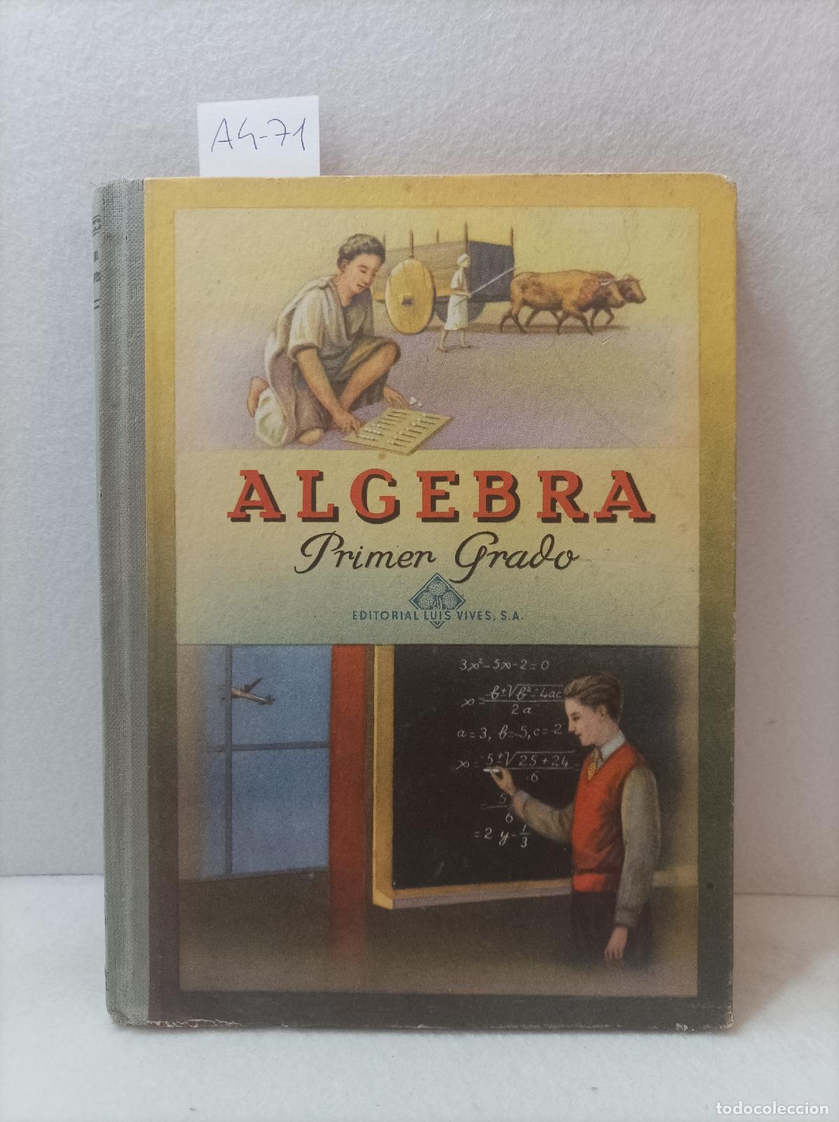 Libros: EDELVIVES: - Algebra. Primer grado. - Foto 1