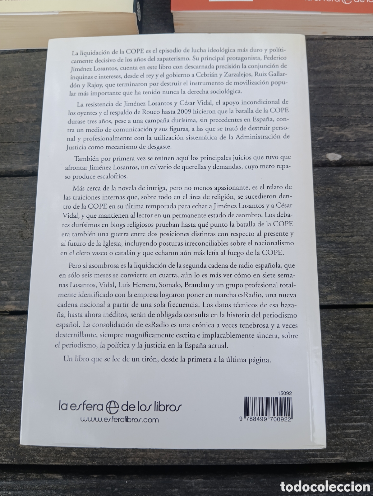 Libros: LOTE LIBROS FEDERICO JIM&Eacute;NEZ LOSANTOS. - Foto 8