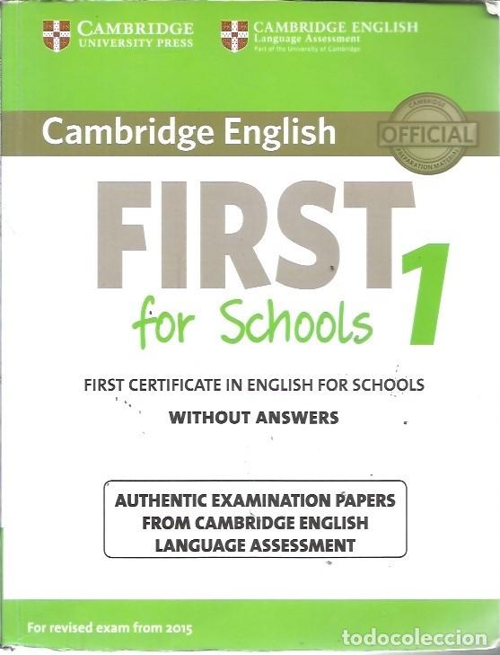 Libros: FIRST FOR SCHOOLS 1 CAMBRIDGE ENGLISH - Foto 1