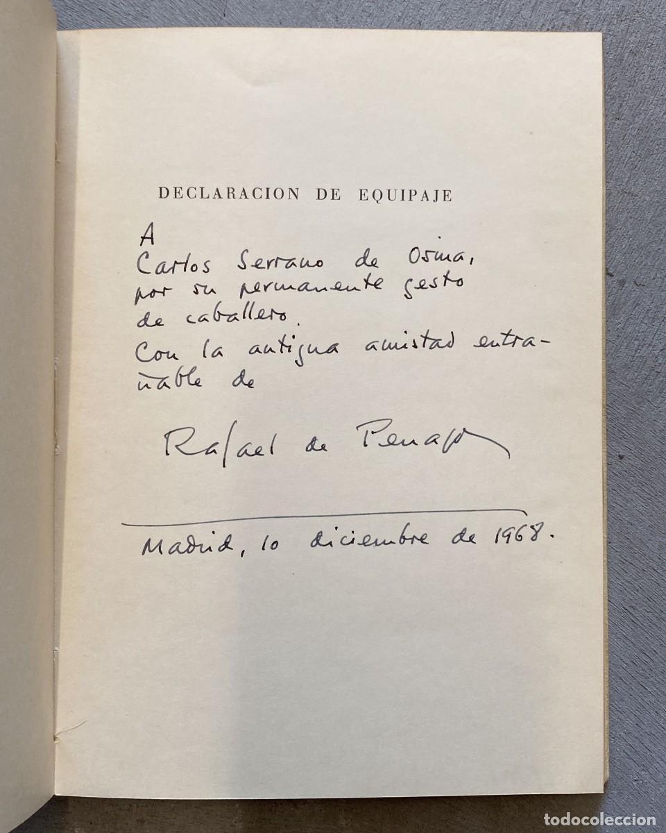 Libros: Declaraci&oacute;n de equipaje - Rafael de Penagos - Foto 2