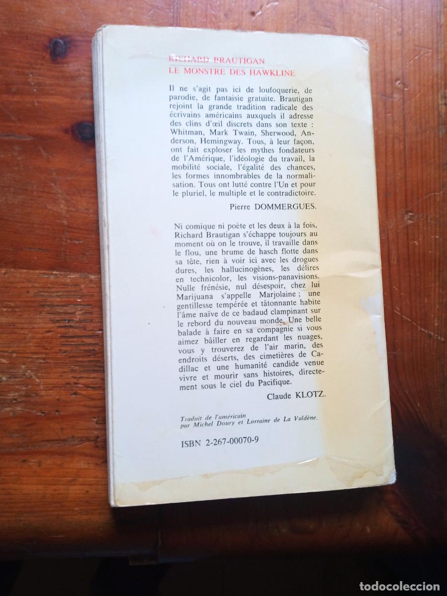 Libros: Richard Brautigan - Le monstre des Hawkline - Foto 4