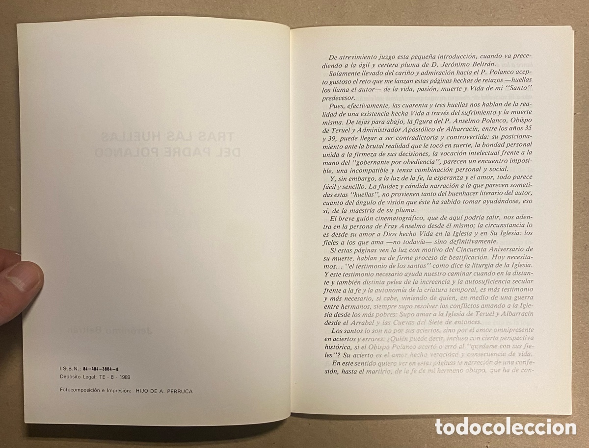 Libros: TRAS LAS HUELLAS DEL PADRE POLANCO. JER&Oacute;NIMO BELTR&Aacute;N. - Foto 3
