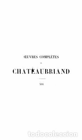 Libros: Auvres completes de Chateaubriand - Chateaubriand - Foto 1