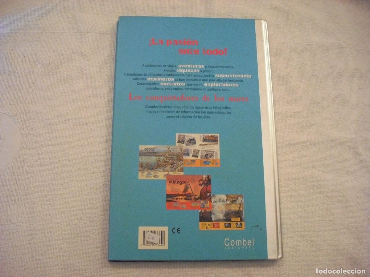 Libros: LOS CONQUISTADORES DE LOS MARES . ED. COMBEL. TAPA DURA - Foto 2