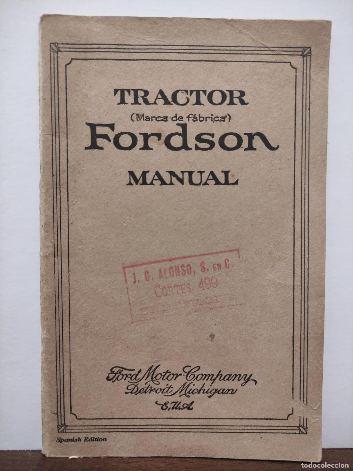 Libros: TRACTOR FORDSON - MANUAL - Foto 1