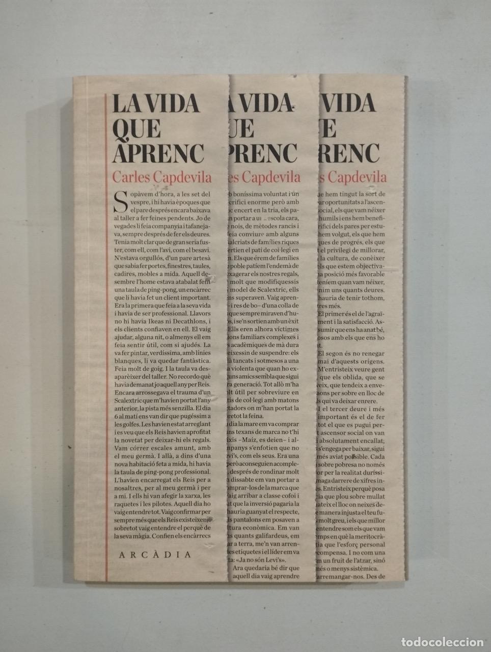 Libros: Carles Capdevila - La vida que aprenc - Foto 1
