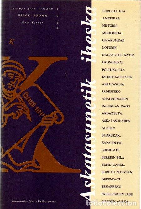 Libros: Askatasunetik iheska - Fromm, Erich - Foto 1