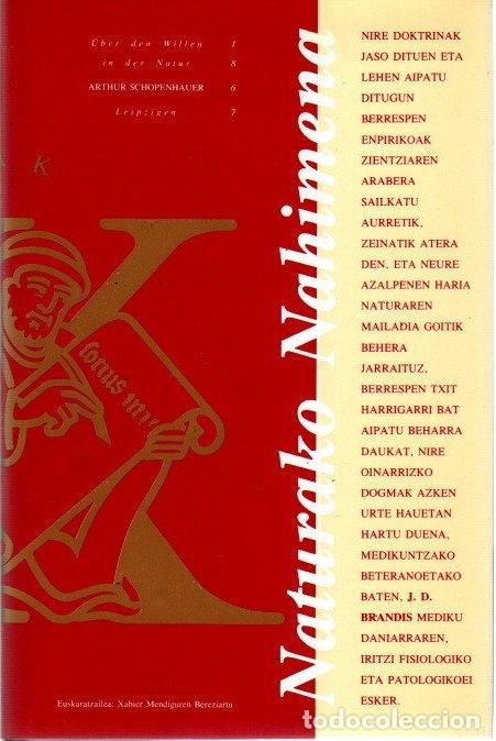 Libros: Naturako nahimena - Schopenhauer, Arthur - Foto 1