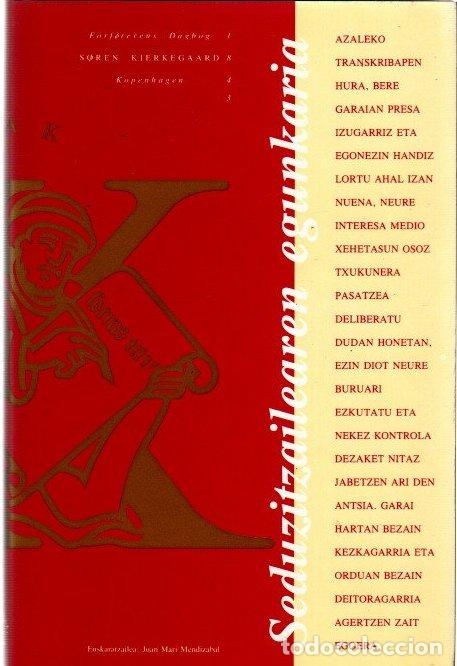 Libros: Seduzitzailearen egunkaria - Kierkegaard, Soren - Foto 1