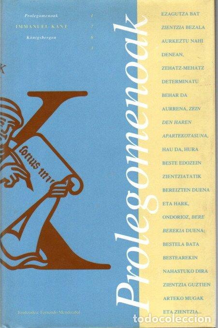 Libros: Prolegomenoak - Kant, Immanuel - Foto 1