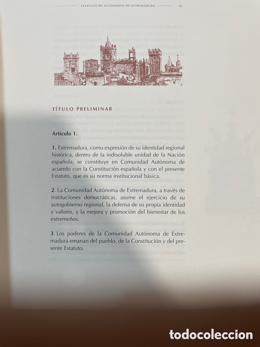 Libros: Estatuto de autonom&iacute;a de Extremadura. Asamblea - Foto 4