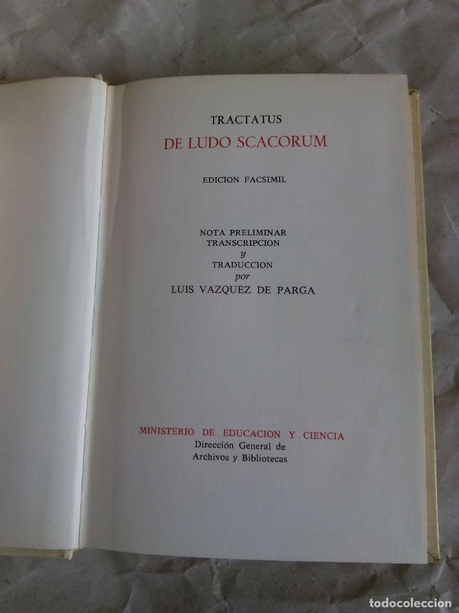 Libros: TRACTATUS DE LUDO SCARORUM / NOTA PRELIMINAR, TRANSCRIPCI&Oacute;N Y TRADUCCI&Oacute;N POR LUIS VASQUEZ DE PARGA
