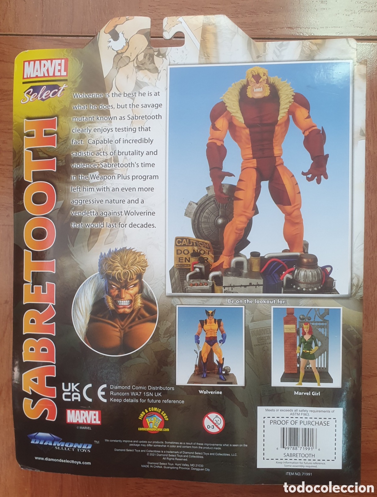 Libros: Figura Sabretooh (Dientes de Sable) � Marvel Select - Foto 2