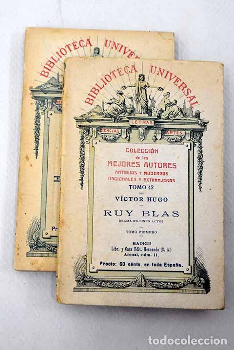 Libros: Ruy Blas: drama en cinco actos.- Hugo, Victor - Foto 1