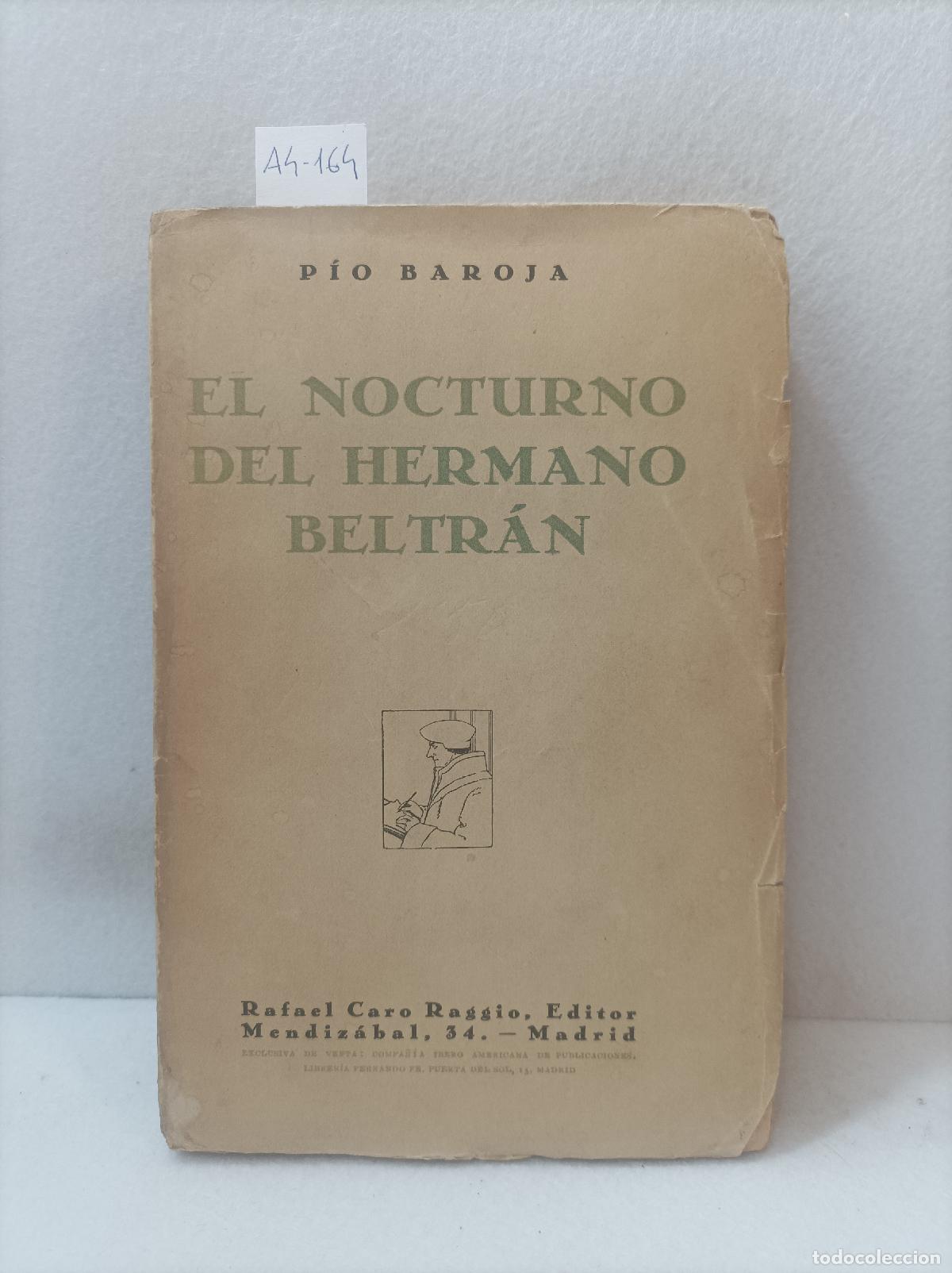 Libros: BAROJA, P&iacute;o: - El nocturno del hermano Beltr&aacute;n. - Foto 1