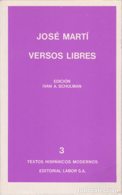 Libros: VERSOS LIBRES - JOS&Eacute; MART&Iacute; - Foto 1
