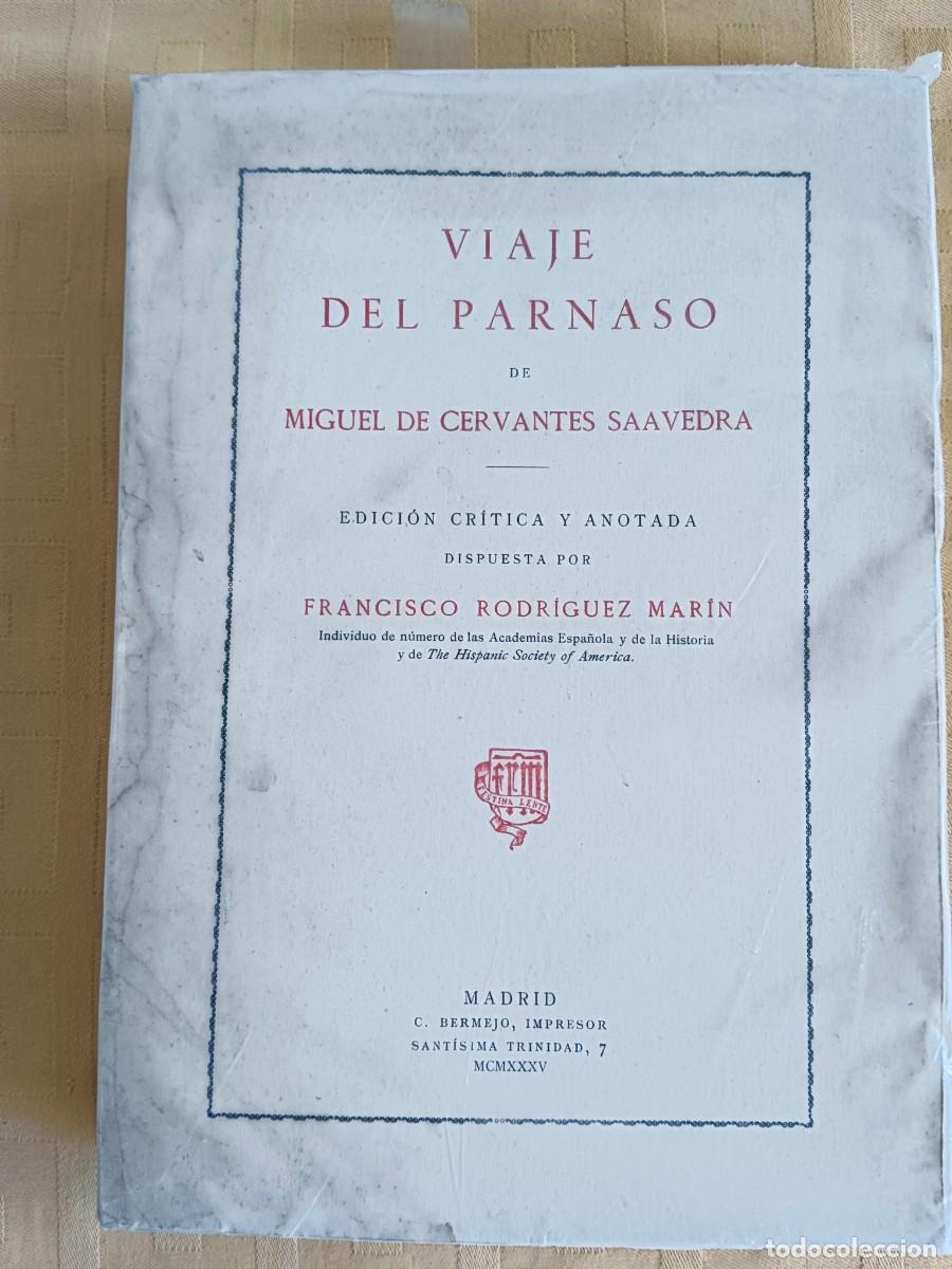Libros: VIAJE DEL PARNASO - Miguel de Cervantes Saavedra - Foto 1