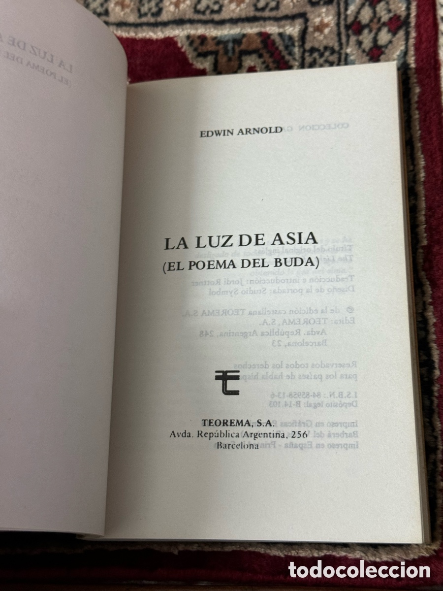 Libros: El poema del Buda La luz de Asia Arnold Edwin - Foto 3