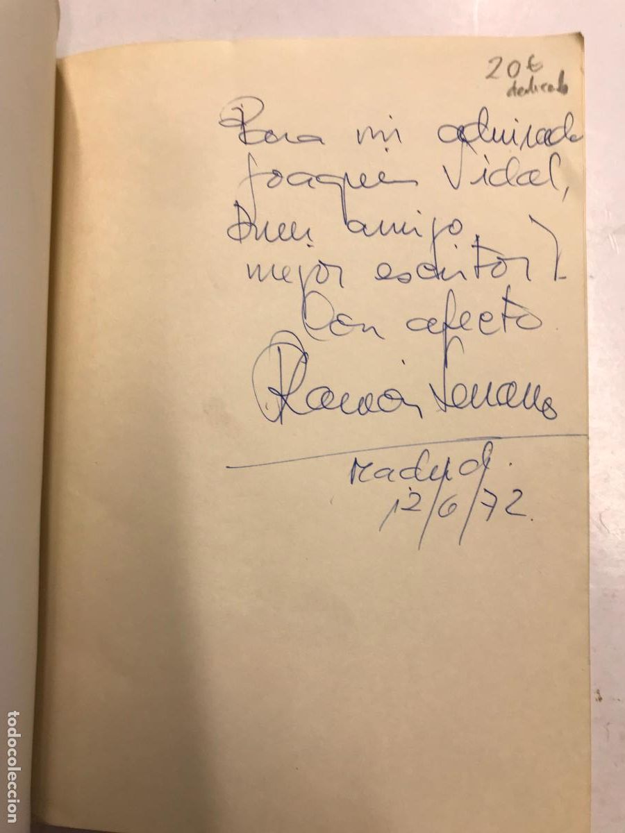 Libros: GRITO PARA LA NIEBLA. (DEDICADO A JOAQU&Iacute;N VIDAL). - RAM&Oacute;N SERRANO. - Foto 2