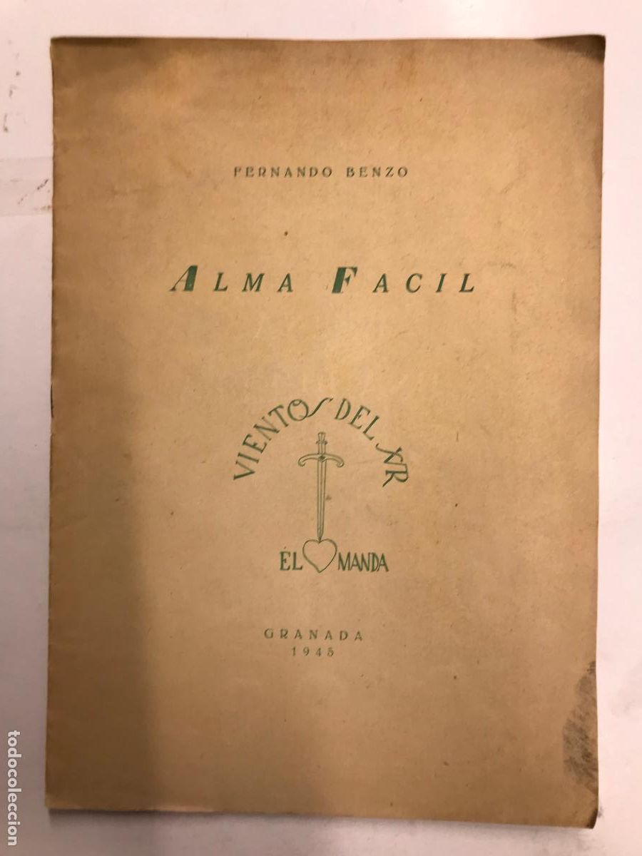 Libros: ALMA FACIL. (DEDICADO). - FERNANDO BENZO. - Foto 1