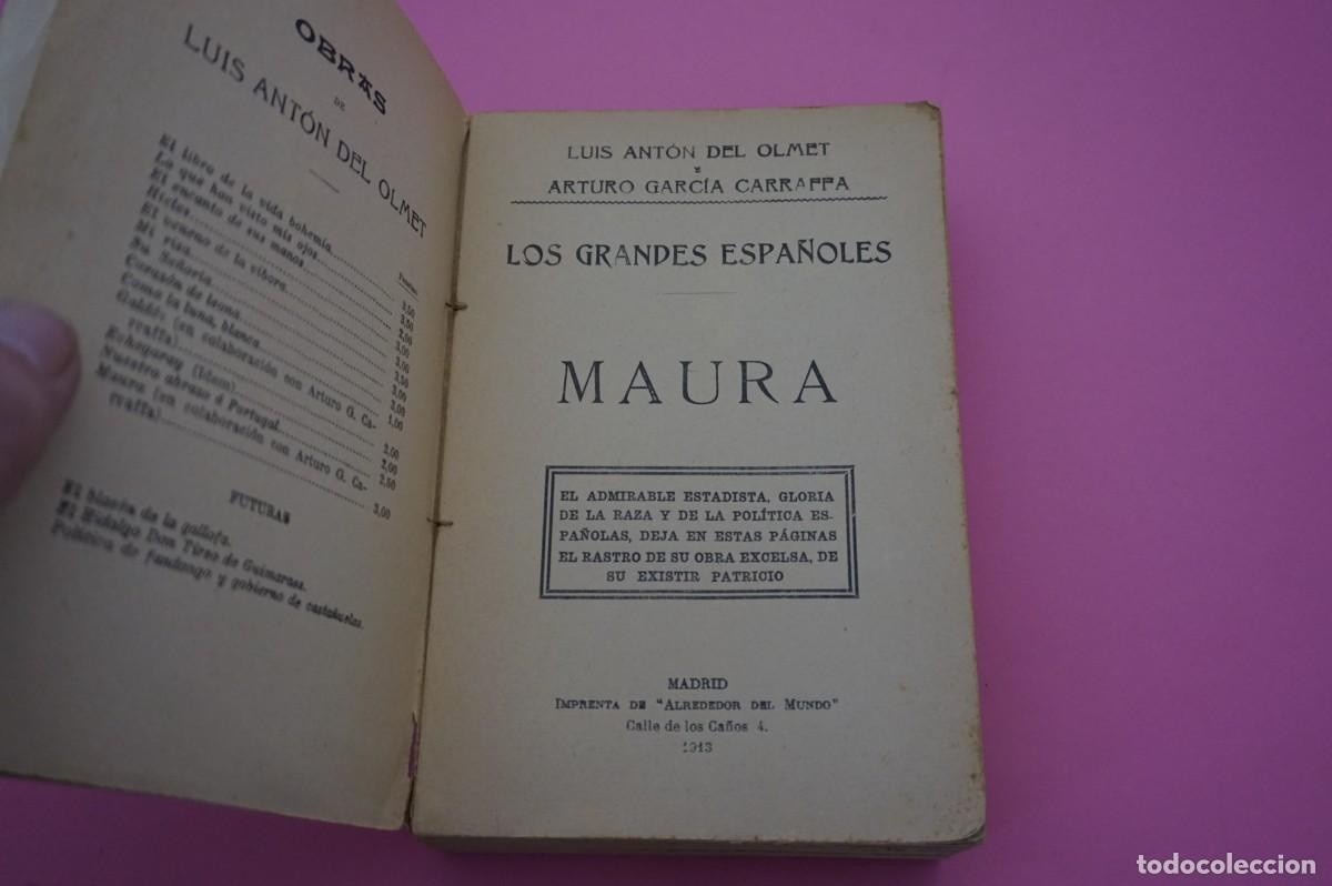 Libros: 4B/ LOS GRANDES ESPA&Ntilde;OLES - MAURA - Foto 2