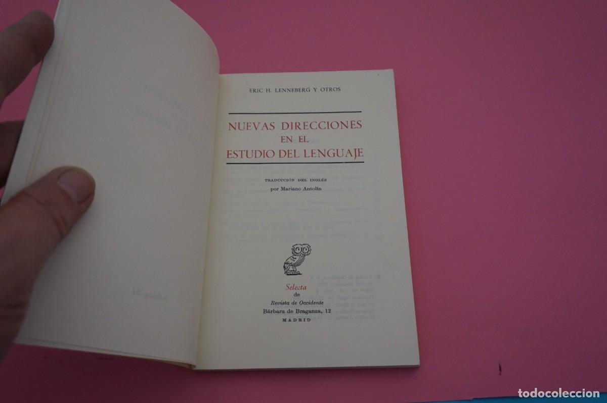 Libros: 2C/ NUEVAS DIRECCIONES EN EL ESTUDIO DEL LENGUAJE - LENNEBERG Y OTROS - Foto 2