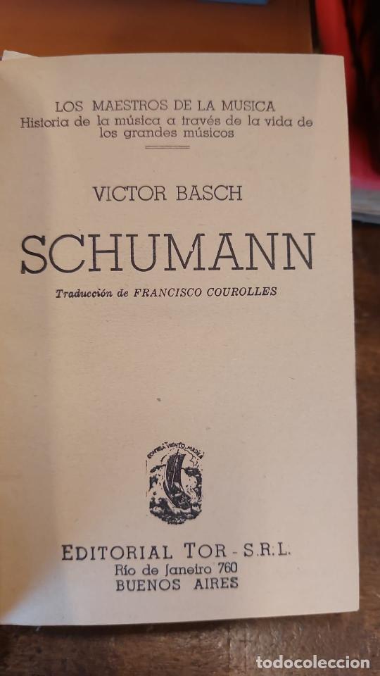 Libros: SCHUMANN. - BASCH, Victor - Foto 2