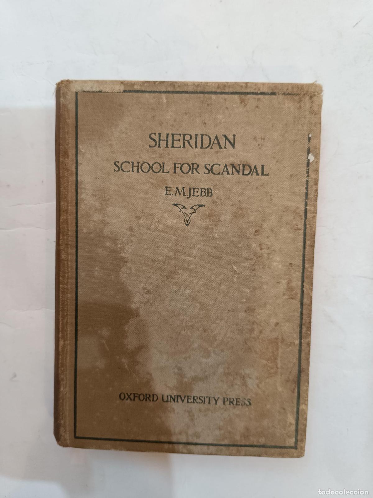 Libros: SHERIDAN, R. B. - School for scandal. - Foto 1