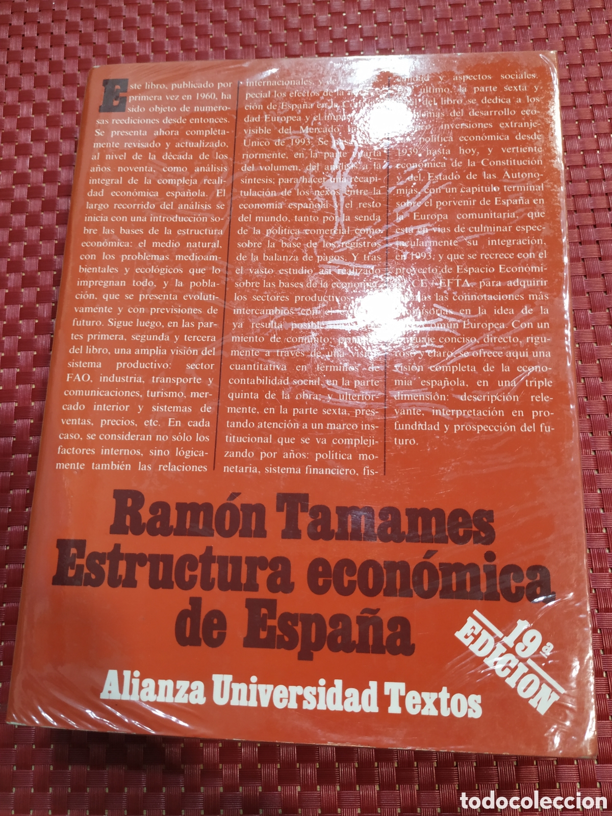 Libros: Ram&oacute;n Tamames. Estructura econ&oacute;mica de Espa&ntilde;a - Foto 1