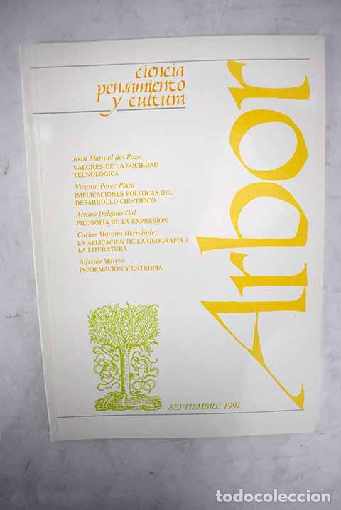 Libros: Arbor, n&uacute;meros 549: Calvo Hernando, Manuel.- Calvo Hernando, Manuel - Foto 1