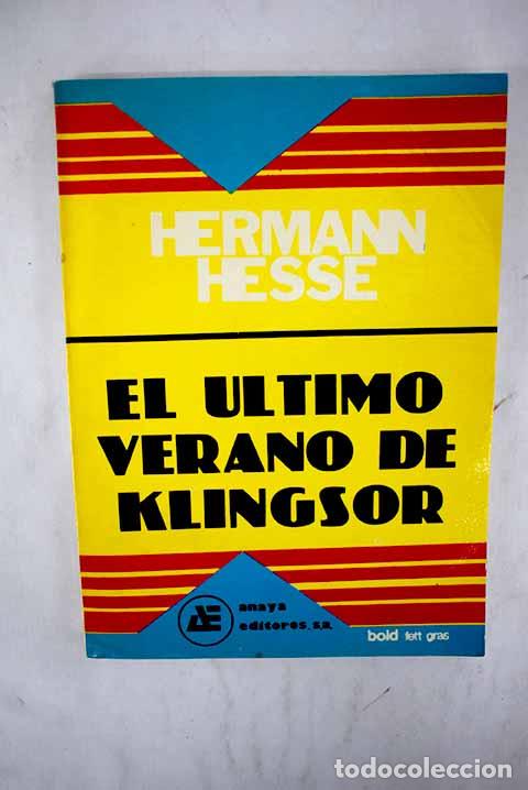 Libros: El &uacute;ltimo verano de Klingsor.- Hesse, Hermann - Foto 1